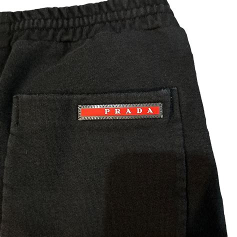 prada joggers mens|prada lamb leather joggers.